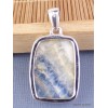 Pendentif Scheelite bleue rectangulaire Pendentifs pierres naturelles PAC5