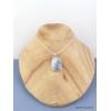 Pendentif Scheelite bleue rectangulaire Pendentifs pierres naturelles PAC5