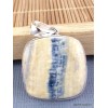 Pendentif Scheelite bleue et jaune Pendentifs pierres naturelles PAC5.1