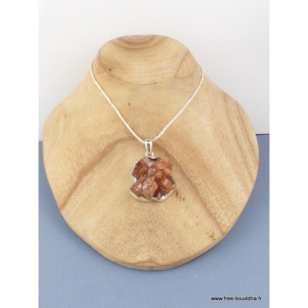 Pendentif Cristal d'Aragonite étoilée Pendentifs pierres naturelles PAC6