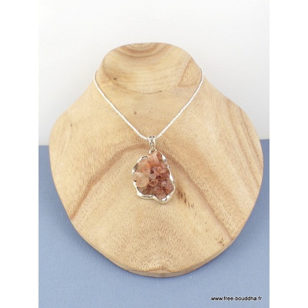 Pendentif Cristal d'Aragonite étoilée asymétrique Pendentifs pierres naturelles PAC6.1