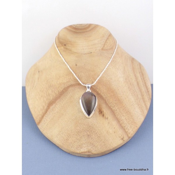 Pendentif goutte Labradorite violette Pendentifs pierres naturelles TUV73.6