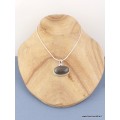 Pendentif oval vertical Labradorite violette Pendentifs pierres naturelles TUV73.7