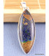 Pendentif Azurite Boulder forme marquise Pendentifs pierres naturelles PAC10