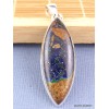 Pendentif Azurite Boulder forme marquise Pendentifs pierres naturelles PAC10