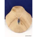 Pendentif Azurite Boulder forme marquise - Pendentifs pierres naturelles