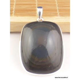 Gros pendentif Obsidienne Oeil Céleste bleu Pendentifs pierres naturelles PAC11.1