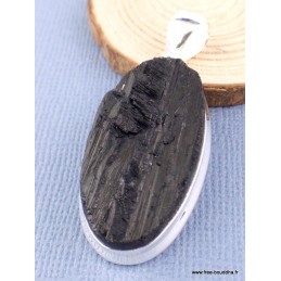 Pendentif Tourmaline noire oval Pendentifs pierres naturelles PAC12.1