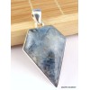 Pendentif Cyanite bleu Paraiba cabochon forme losange Pendentifs pierres naturelles PAC17