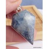Pendentif Cyanite bleu Paraiba cabochon forme losange Pendentifs pierres naturelles PAC17