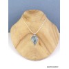 Pendentif Cyanite bleu Paraiba cabochon forme losange Pendentifs pierres naturelles PAC17