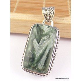 Pendentif vintage Seraphinite Pendentifs pierres naturelles PAC18