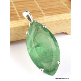 Pendentif Fluorite verte forme marquise Pendentifs pierres naturelles PAC20