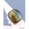 Bague Labradorite multi-feux carrée T 55 Bijoux en Labradorite PAC22.2