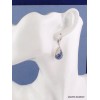 Boucles d'oreilles en Sodalite forme goutte Boucles d'oreilles en pierres PAC26.1