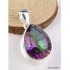 Pendentif goutte Quartz mystique Pendentifs pierres naturelles PAC30