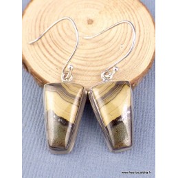 Boucles d'oreilles Schalenblende triangulaires Bijoux en Schalenblende PAC34