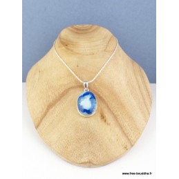 Pendentif druze d'Agate bleue Pendentifs pierres naturelles PAC40