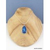 Pendentif druze d'Agate bleu foncé Pendentifs pierres naturelles PAC40.1
