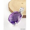 Pendentif Améthyste pourpre rose Pendentifs pierres naturelles PAC41.1