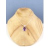 Pendentif Améthyste pourpre rose Pendentifs pierres naturelles PAC41.1