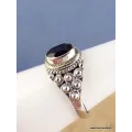 Petite bague en Quartz fumé T 54 - Bijoux en Quartz Fumé