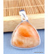 Pendentif Calcite Orange forme triangle Pendentifs pierres naturelles PAC55.1