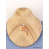 Pendentif Calcite Orange forme triangle Pendentifs pierres naturelles PAC55.1