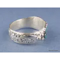 Bague tibétaine métal blanc pour homme - Bagues tibétaines bouddhistes