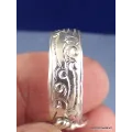 Bague tibétaine métal blanc pour homme - Bagues tibétaines bouddhistes