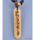Collier tibétain Mantra en os de yak brun Bijoux tibetains bouddhistes WN3.2