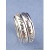 Bague tibétaine tournante 2 anneaux taille 53 Bagues tibétaines bouddhistes REF 4186