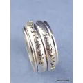 Bague tibétaine de méditation 2 anneaux taille 53 - Bagues tibétaines bouddhistes