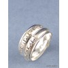 Bague tibétaine tournante 2 anneaux taille 53 Bagues tibétaines bouddhistes REF 4186