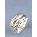 Bague tibétaine de méditation 2 anneaux taille 53 - Bagues tibétaines bouddhistes
