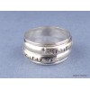 Bague tibétaine tournante 2 anneaux taille 53 Bagues tibétaines bouddhistes REF 4186