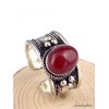 Bague tibétaine en Cornaline Bijoux en Cornaline ref 4700