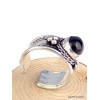 Bague tibétaine Onyx noir Bagues tibétaines bouddhistes ref 4700.10