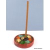 Porte encens tibétain Ying Yang en terre cuite Encens tibétains, accessoires PET3