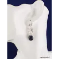 Boucles d'oreilles Colombes en onyx noir facetté - Boucles d'oreilles en pierres naturelles