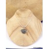Pendentif Pyrite sur Agate demi-lune Pendentifs pierres naturelles PAC61.1