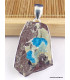 Pendentif argent Cristal de Cavansite Pendentifs pierres naturelles PAC68