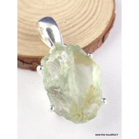 Pendentif Améthyste verte brute serti griffes Pendentifs pierres naturelles PAC69
