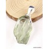 Pendentif Améthyste verte brute serti clos Pendentifs pierres naturelles PAC69.1