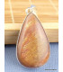 Pendentif véritable Pierre du Soleil dorée forme goutte Pendentifs pierres naturelles PAC71.1