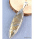Pendentif Pyrite sur Agate marquise Pendentifs pierres naturelles PAC61.2