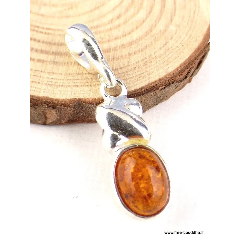 Petit pendentif Ambre de la Baltique - Pendentifs pierres naturelles