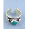 Bague traditionnelle tibétaine Turquoise Bagues tibétaines bouddhistes ref 4700.3