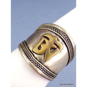 Bague tibétaine Symbole Om Bagues tibétaines bouddhistes BT12