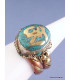 Bague tibétaine bouddhiste tresse cuivre et laiton T 58 Bagues tibétaines bouddhistes ref 405.4